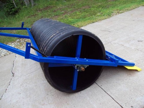 6 ½ foot roller (24 inch ID diameter) shown with compactor