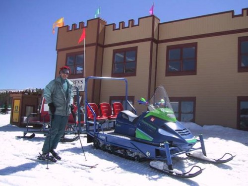 Fat Skis! Yes we do get to use them occasionally and we did on our trip out to Aspen at Breckenridge in April.