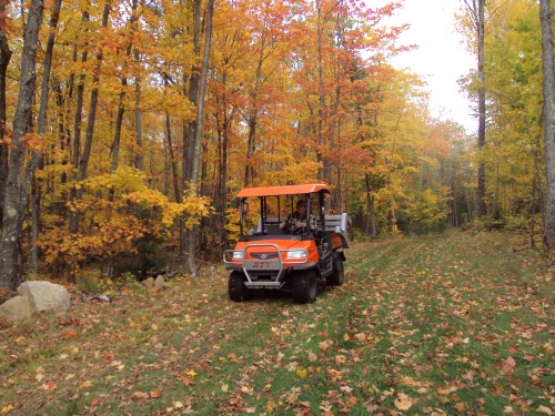 Trail work with fall colors Oct 8th, 2009