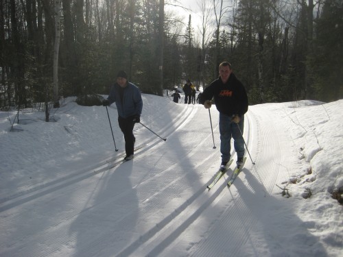 Skiing with the Clydedales